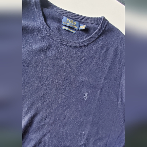 POLO Ralph Lauren, Washable Merino Wool cashmere, Blue, XXL - Picture 5 of 6